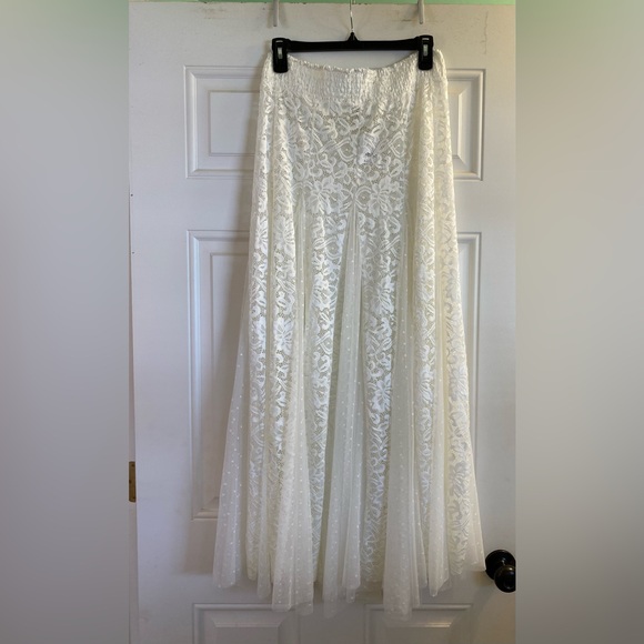 Free People Cream Lace Maxi Skirt - Picture 4 of 8